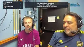 #14 Rob Morley VS #16 Venkata Kakku Top 20 Players In Rochester NY Race To 9 In 8 Ball Pool!