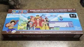 $30 One Piece Wireless Keyboard and Mouse Accessory Set with Desk Mat Unboxing and Review 