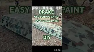 Easy spray paint camouflage #fyp #camo#drake #duck #boat #lake #oldschool #diy #spraypaint #hunting