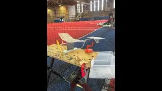 P18 First Derivative Indoor Rubber Powered Model Airplane