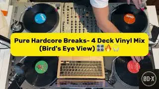 Pure Hardcore Breaks - 4-Deck vinyl Mix (Bird's-Eye View)