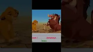 DOUBLAGE DE CON (Le roi lion) 🦁 #dr&ocirc;le #disney #doublagefrancais #divertissement