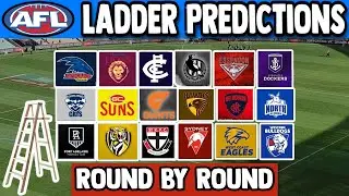 AFL- 2025 Ladder Predictions Round By Round (With Finals)