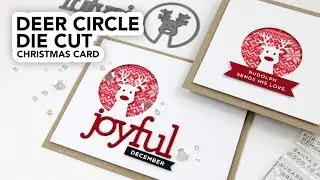 Ho Ho Deer Circle Die Cut Cards