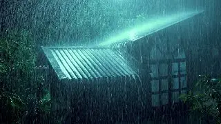 Sleep Hypnosis to Fall into Sleep in 5 Minutes with Heavy Rain & Thunder on Tin Roof at Night
