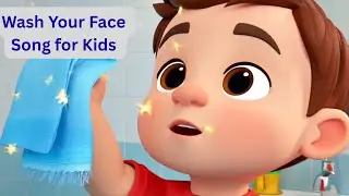 Wash Your Face Song for Toddlers | Fun Morning Routine Song | Jumping Jellyfish