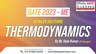GATE 2023 Mechanical Engineering Paper Solution | Thermodynamics part | GATE ME Live Coaching