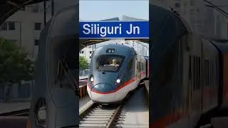 Varanasi to Siliguri in just 3 HOURS! 🚄💨 #IndianRailways #BulletTrain #shorts