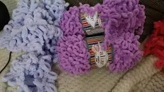 Alize puffy, Alize puffy fine, ako pliesť na prstoch