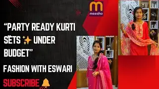 &ldquo;Rani Pink and red Kurti Set With Banarasi Dupatta  Latest Meesho Partywear Haul 2025&rdquo; #trending