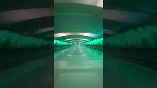 Underground Light Tunnel at Detroit Airport! (DTW) 💡 #detroit #airport