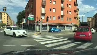 Driving in Bologna, Italy - 4K -