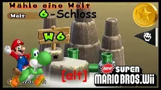 New Super Mario Bros. Wii /49 Welt 6-Schloss +Sternenm&uuml;nzen
