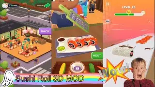 Sushi roll 3d MOD: Making delicious sushi | gameplay | Unlimited money