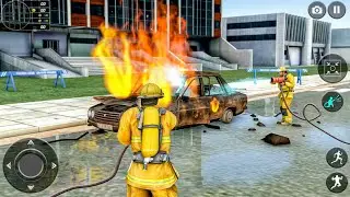 American firefighter truck game 3D - Fire truck android gameplay