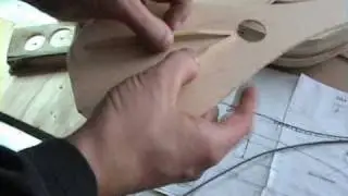 Stick Dulcimer Making part 4.2 soundboard thicknessing and struts