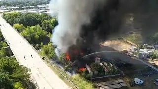 DRONE VIDEO: Massive 2-alarm blaze in Shreveport by Jaques Dawkins