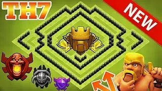 New 'EPIC' TH7 Trophy Base Design!! Coc Town Hall 7 Defense - Clash Of Clans