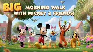 Mickey Mouse and Friends Pizza Party Time 🍕🐭 | Fun Kids Poem & Cartoon Song