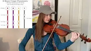 D Major Scale 1 Octave | Violin