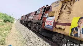 17618 Nanded - Mumbai CSMT Tapovan Express | MLY WDG3A Locomotive | Train Videos Indian Railways