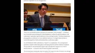 Thailand&rsquo;s UNSC Report A Deceptive Web of Lies and a Dangerous Pretext for Aggression