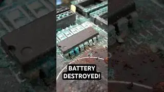 PCB battery damage cleaning