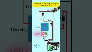 Smart 12V Auto Cut-Off Charger Circuit #Shorts #charger #automatic