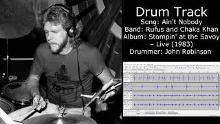 Ain't Nobody (Rufus and Chaka Khan) • Drum Track