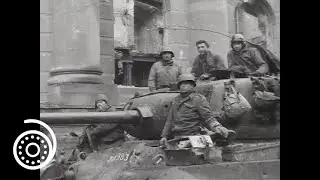 3rd Armored Division in Cologne, Germany (1945) | WW2 | US Army footage