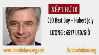 Top 10 CEO lương cao nhất thế giới