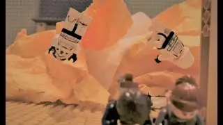 Jedha Tank explosion (Rogue One) recreated in Lego