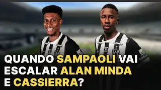 Cassierra e Alan Minda: reforços do setor ofensivo do Atlético estão à disposição de Sampaoli