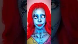 Салли Стич 🧵💀 Преображение в стиле хэллоуинского макияжа