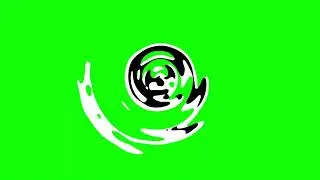 Liquid Transition Cartoon Ink Swirl Green Screen Vortex Wipe