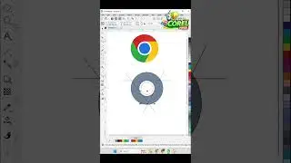 Google Chrome Logo Design CorelDRAW 2024 में कैसे बनाएं? | Design with Coral Hindi #coreldrawinstall