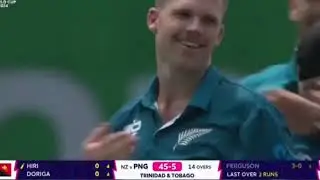 (4.over 0 Runs)_ best Spell by Leuke Ferguson🥵 in T20 International Cricket😱 @Cricket56-bobby 