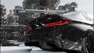 Minecraft x BMW 🥶 #bmw #blender3d #cgi