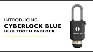 CyberLock Blue Padlock - High-Security Keyless Bluetooth Padlock