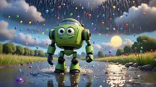 The Robot Who Danced in the Rain 🤖🌧 | Nursery Rhymes Songs for Kids