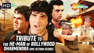 Tribute to the He-Man of Bollywood | Dharmendra Epic Action Scenes | Retro Action Compilation
