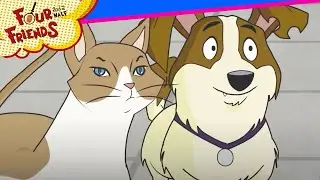 The Stupid Burglar & Dandy the Detective Dog! 🕵️&zwj;♂️| Four and a Half Friends | Cartoons for Kids