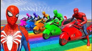 📹 الرجل العنكبوت في مهمة إنقاذ🥶Spider-Man Saves Heroes • Batman vs Venom Chaos • Funny GTA 5 Game →