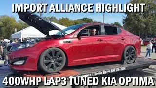 400WHP LAP3 Tuned Kia Optima at Import Alliance