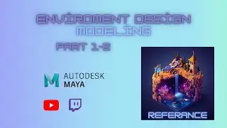 How to Environment Design With Maya 2023? #maya2023 #timelapse