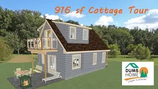 Compact Home Plans: Chester 916 - Two-Floor Compact Cottage