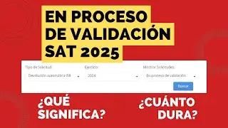 En proceso de validacion SAT 2025| &iquest;Qu&eacute; significa? &iquest;C&uacute;anto Dura? + RECOMENDACIONES