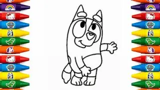 Bluey Creative Drawing | Coloring Fun for Kids 🎨🐶