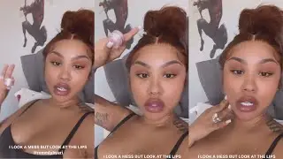 Ari Flexing Her Lips