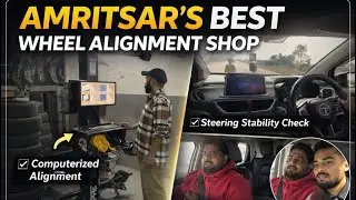 Best Wheel Alignment in Amritsar | Computerized Alignment 👌 #Amritsar#WheelAlignment#viral #vlog 